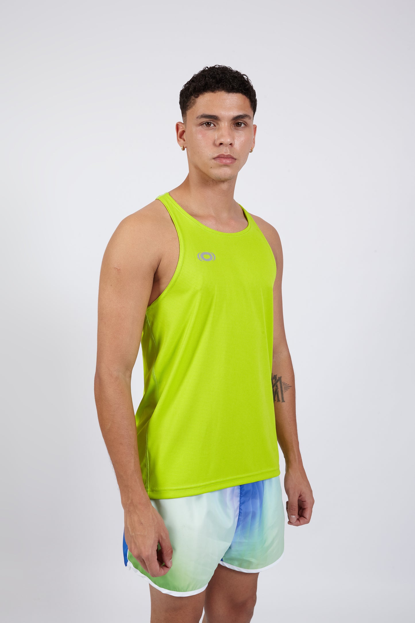 OCWA EVEREST FAST DRY HYBRID RUNNING SPORTS TANK TOP NEON GREEN