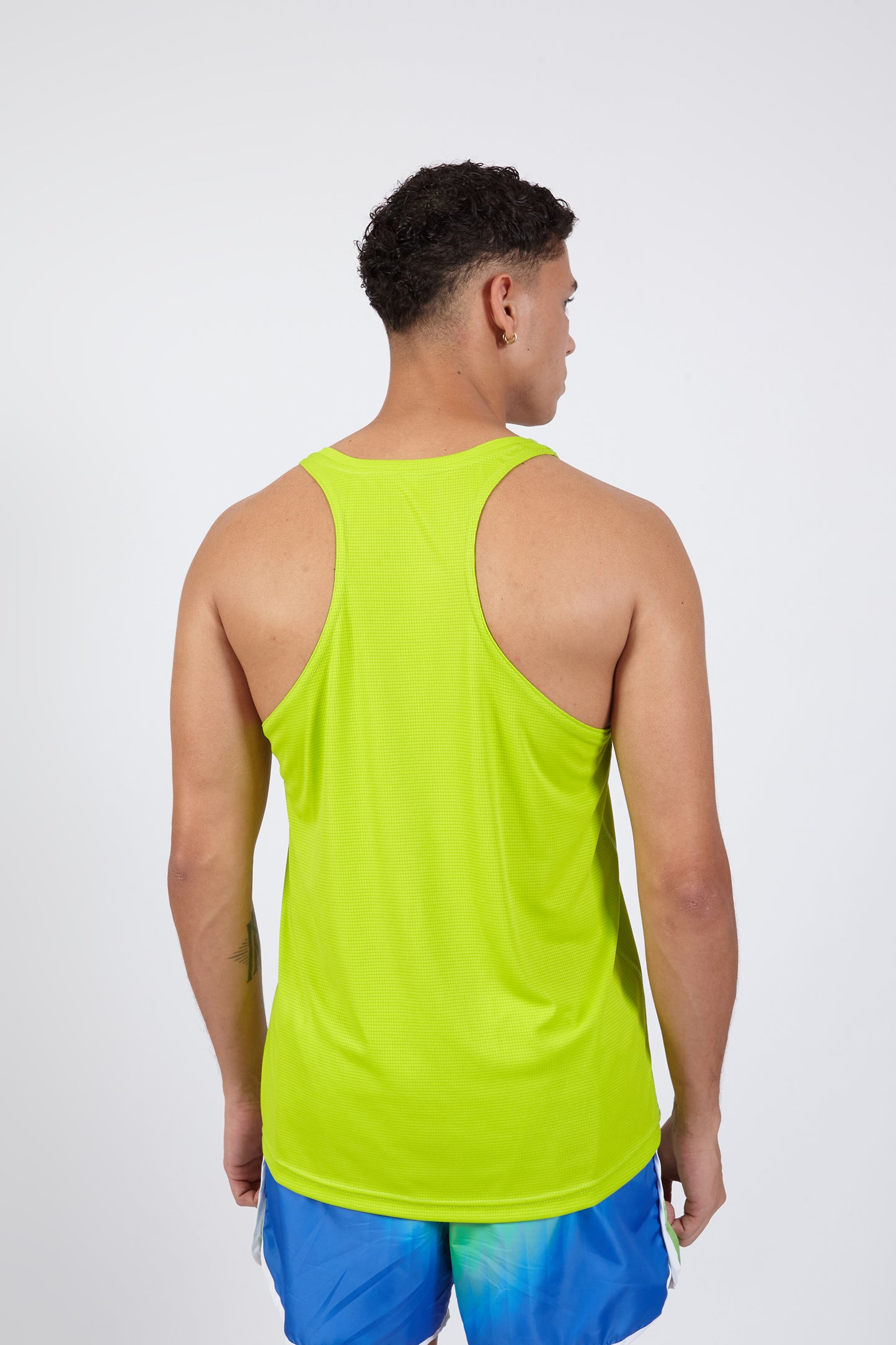 OCWA EVEREST FAST DRY HYBRID RUNNING SPORTS TANK TOP NEON GREEN