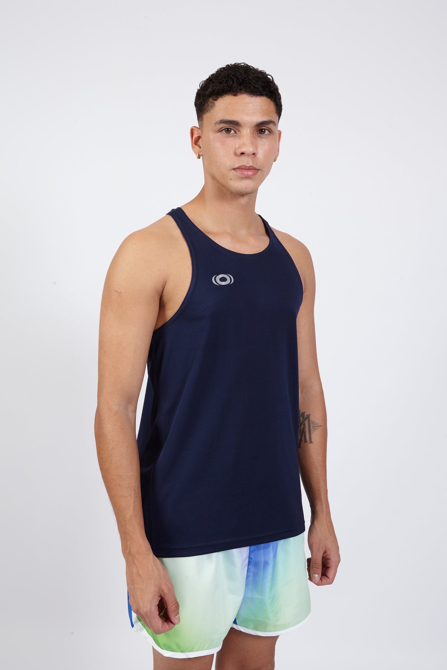 OCWA EVEREST FAST DRY HYBRID RUNNING SPORTS TANK TOP NAVY BLUE