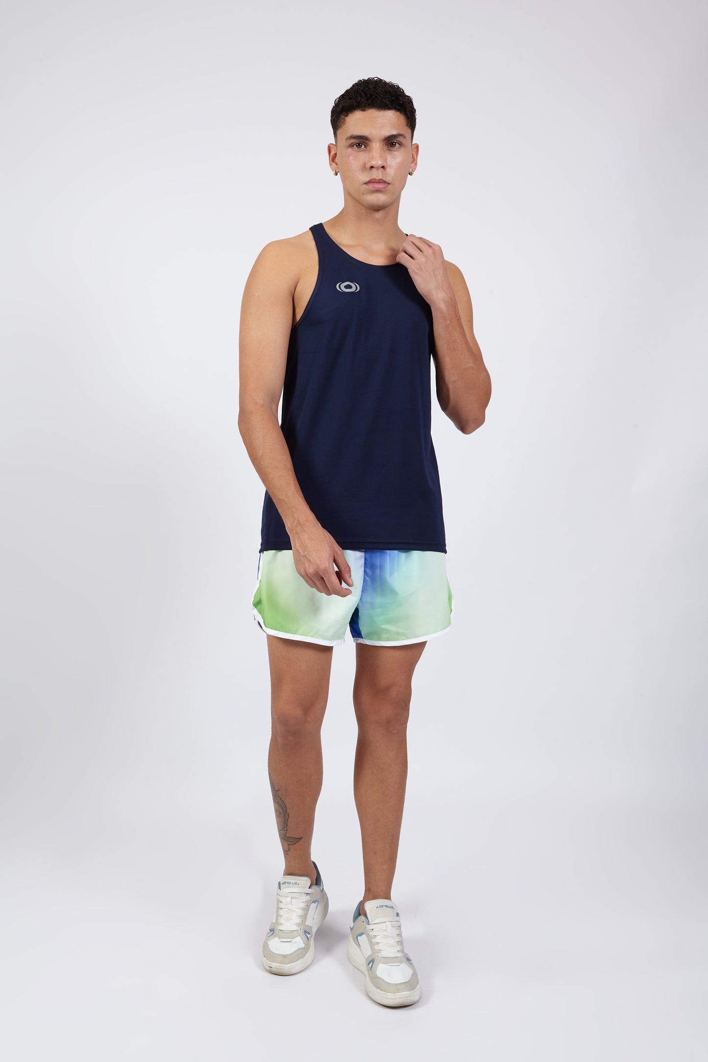 OCWA EVEREST FAST DRY HYBRID RUNNING SPORTS TANK TOP NAVY BLUE
