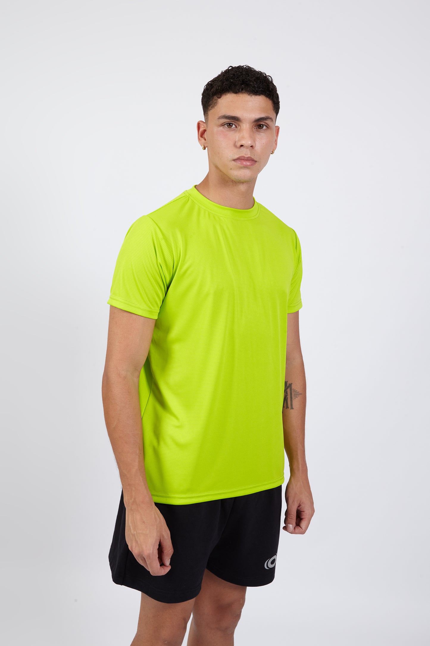 OCWA KYLER FAST DRY HYBRID RUNNING SPORTS TOP TEE DRYFIT NEON GREEN JERSEY