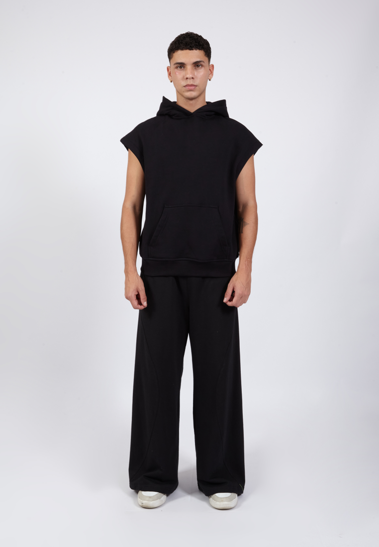 OCWA TORETO FLARE TRACK PANTS BLACK