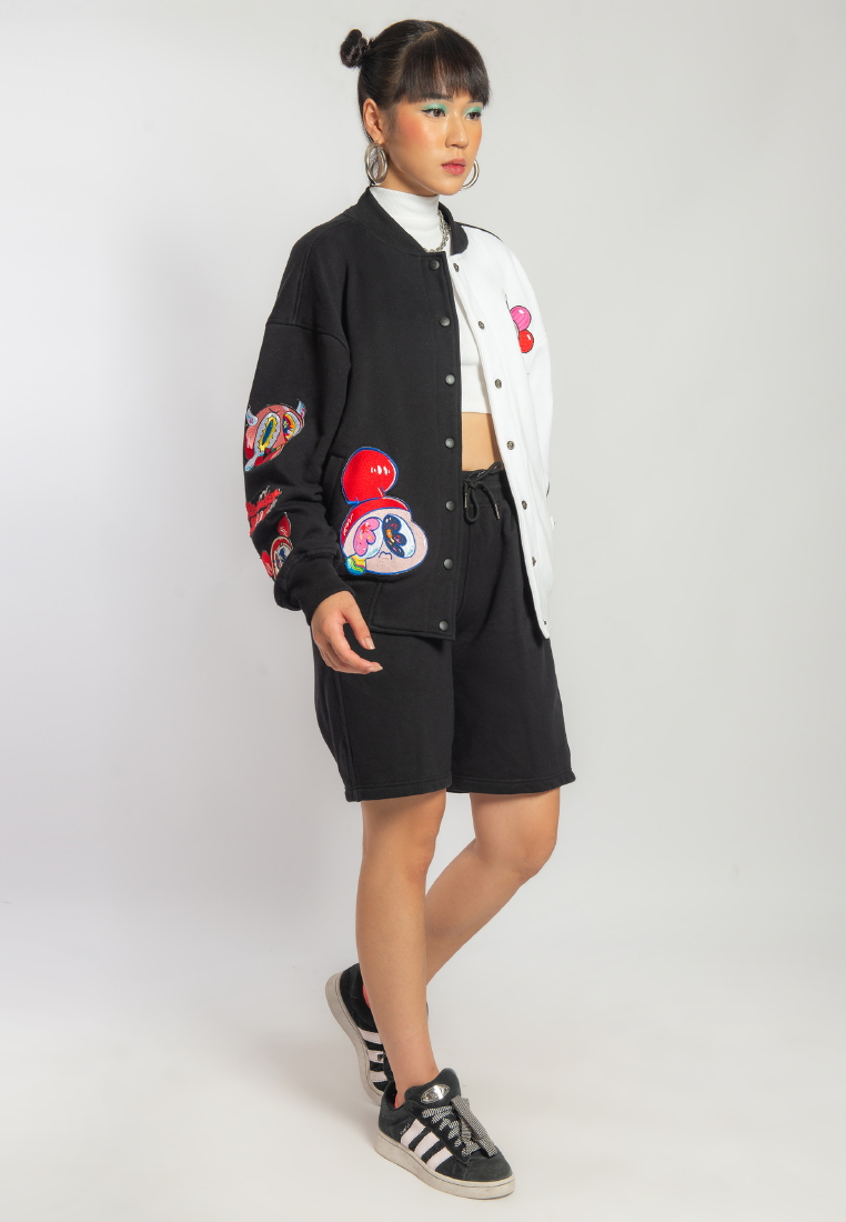 OCWA X REDMILLER REDMOJI VARSITY JACKET