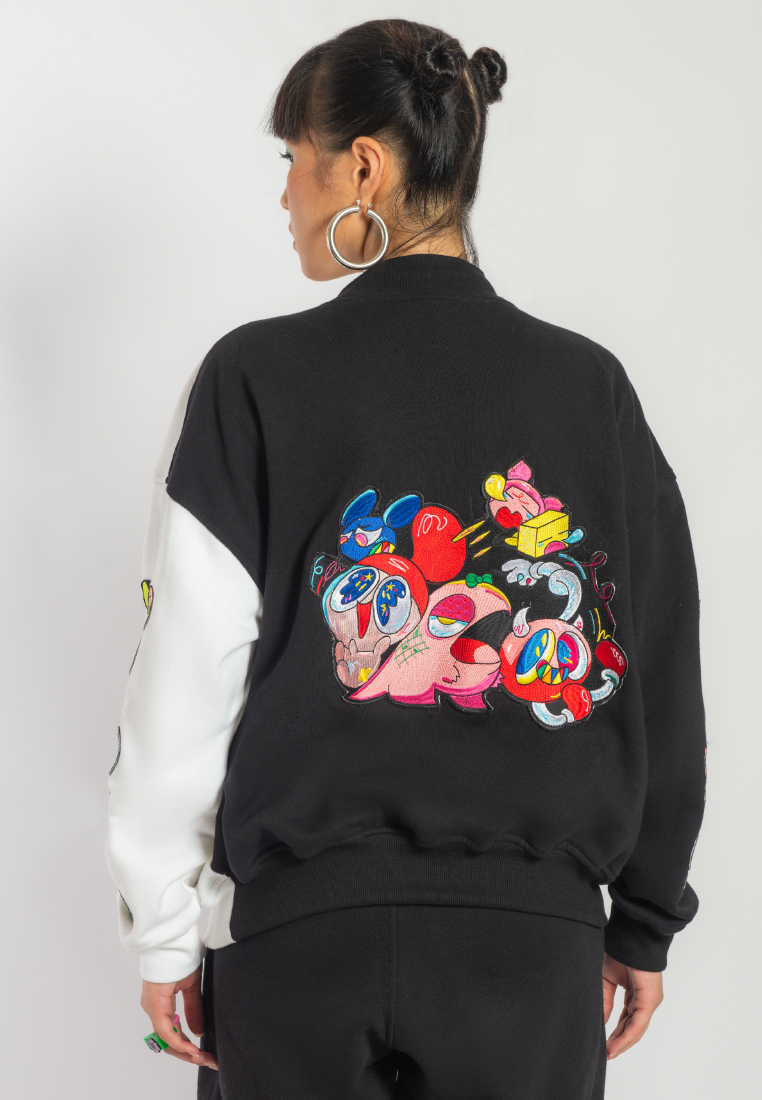 OCWA X REDMILLER REDMOJI VARSITY JACKET