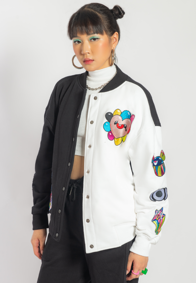 OCWA X REDMILLER REDMOJI VARSITY JACKET