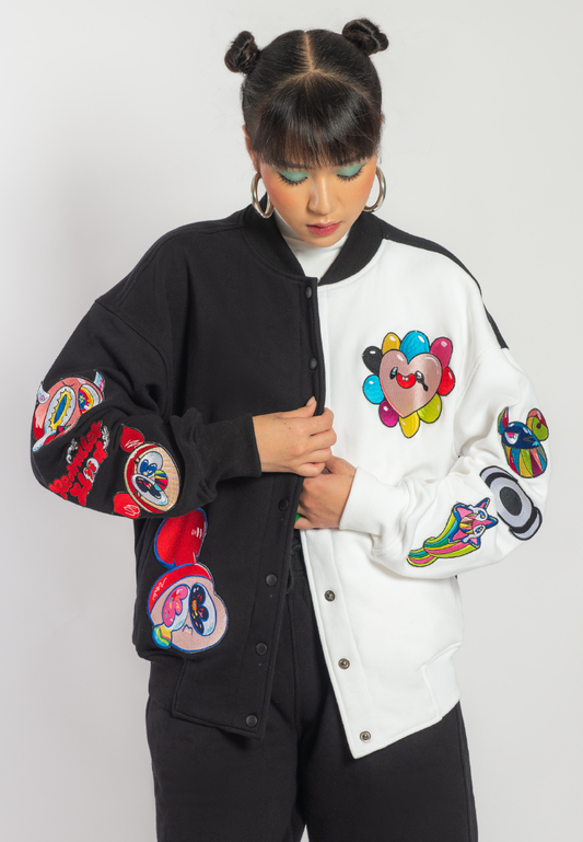 OCWA X REDMILLER REDMOJI VARSITY JACKET