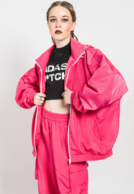 OCWA OVERSIZED WATER PROOF VENUS JACKET PINK WOMAN