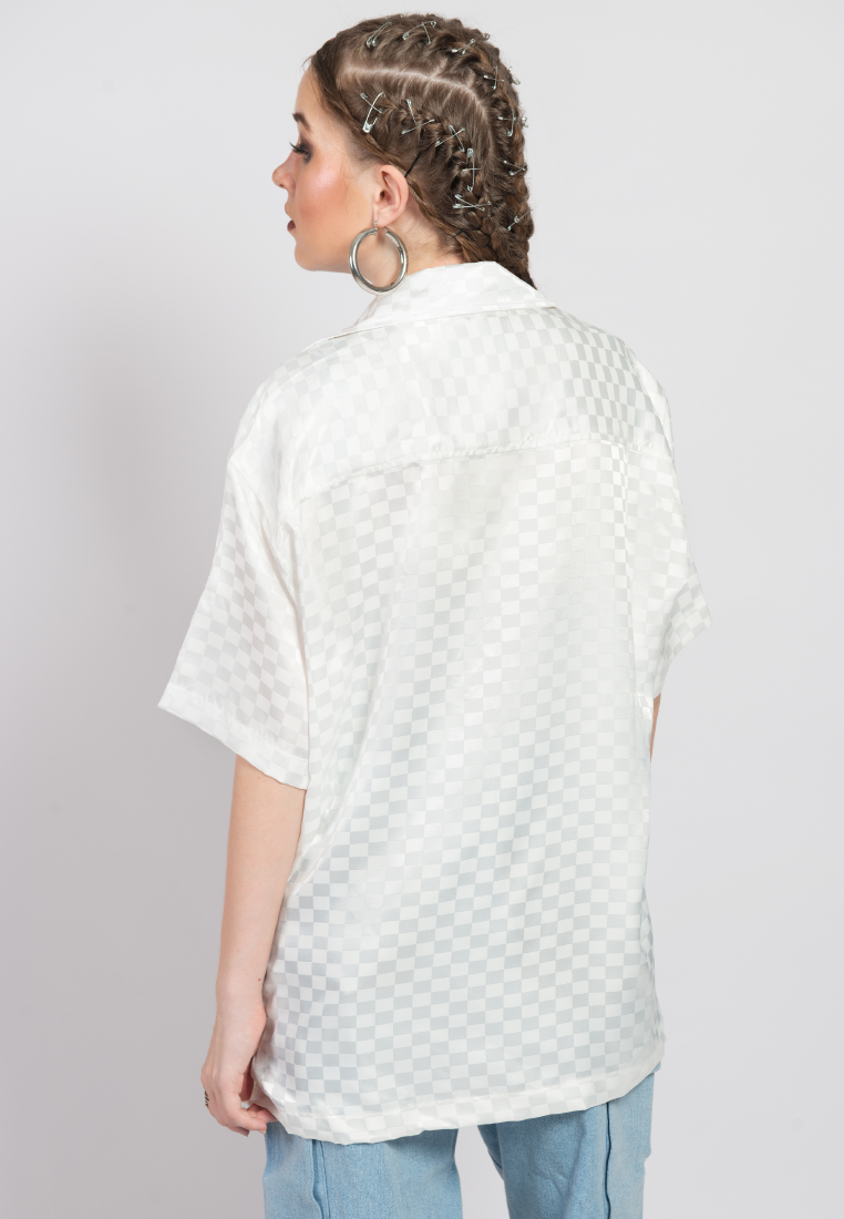 OCWA YORK OVERSIZED WHITE SHORT SLEEVE SHIRT