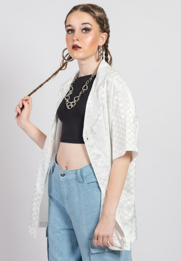 OCWA YORK OVERSIZED WHITE SHORT SLEEVE SHIRT