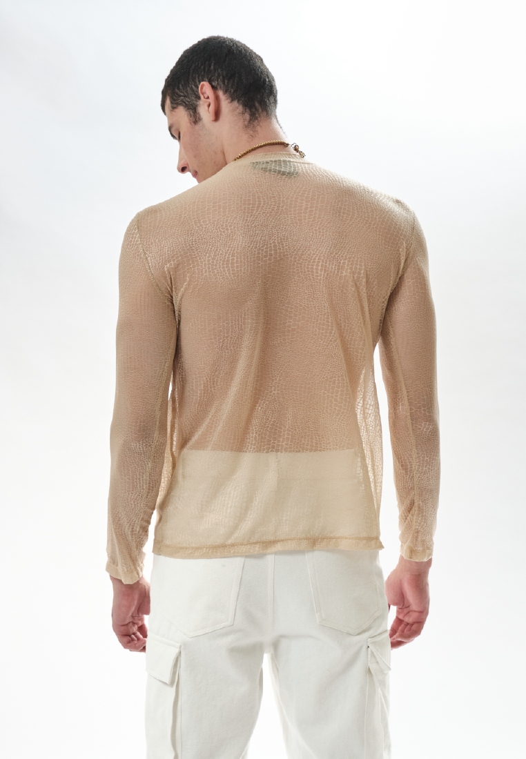 OCWA YORK SHEER TOP NUDE CREAM